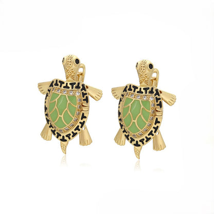 14K Gold Plated Turtle Ear Ring