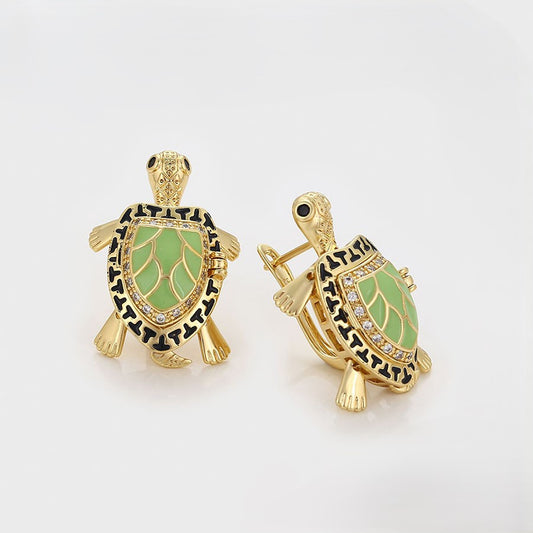 14K Gold Plated Turtle Ear Ring