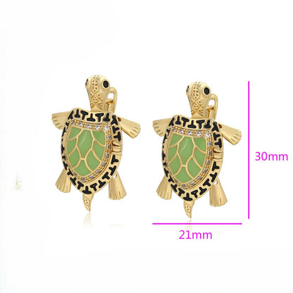 14K Gold Plated Turtle Ear Ring